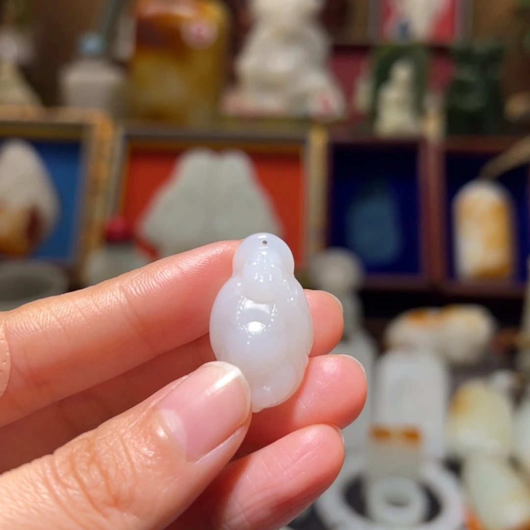 番***柿和田玉未镶嵌挂件