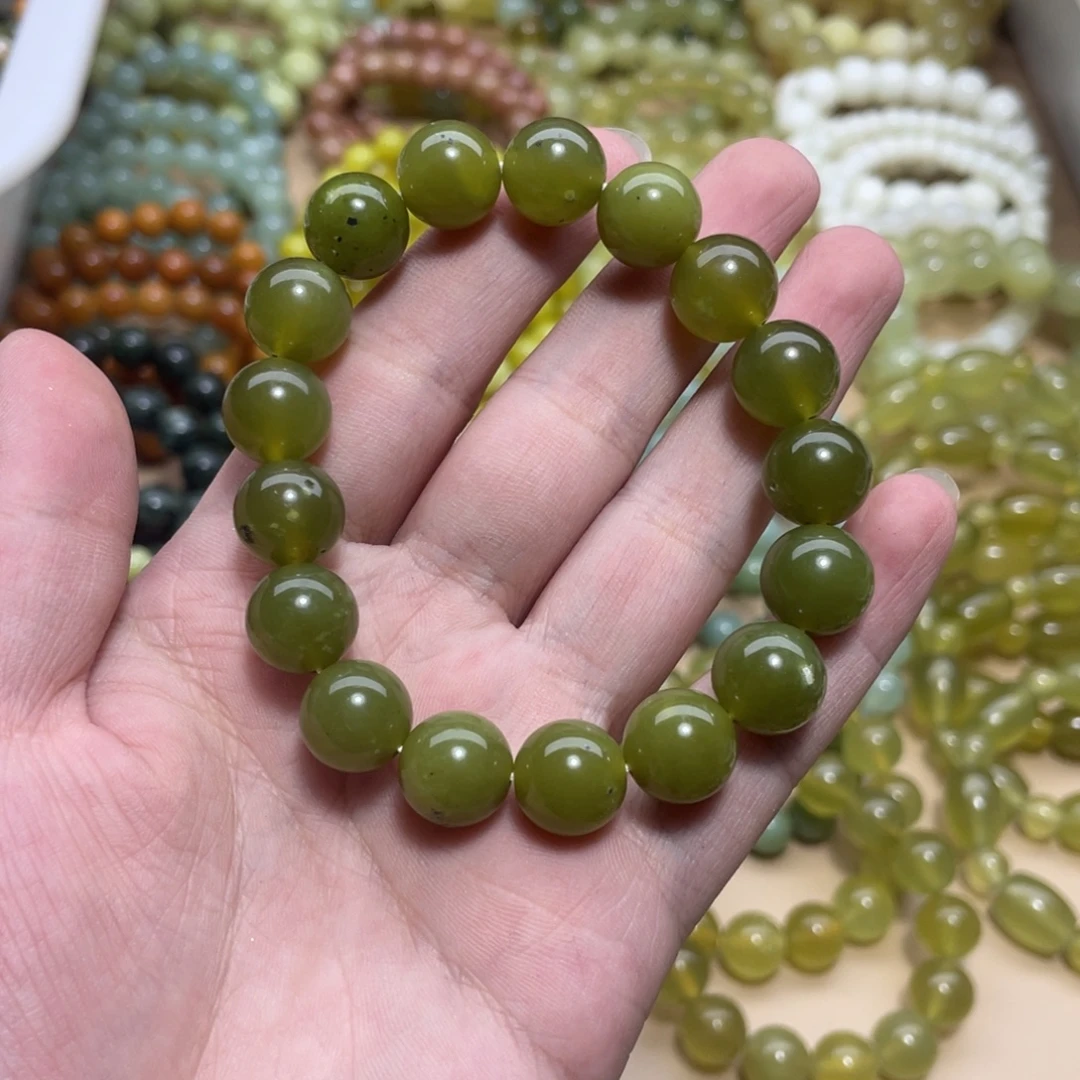 蛇纹石玉未镶嵌手链