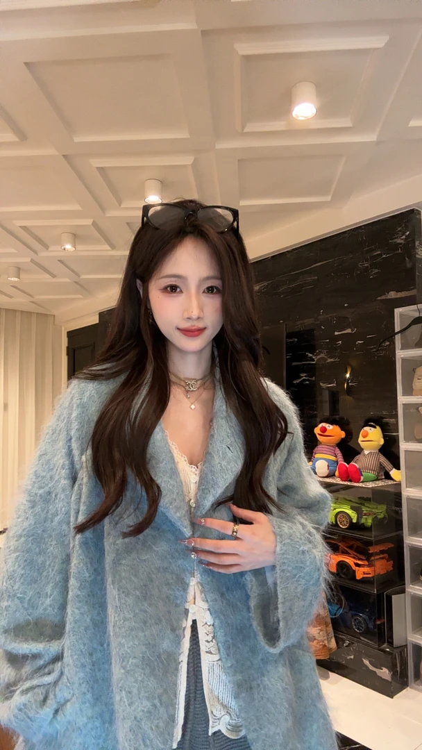 鱼er【星海之梦】设计师高定/骆驼绒秋冬保暖时髦氛围感外套