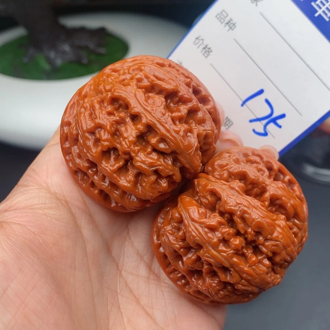 文玩核桃把件鼎****柜46粗筋175