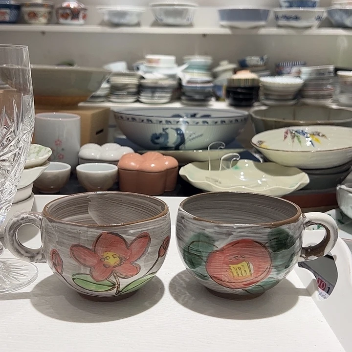 @***常瓷手绘超大陶马克杯一对胖胖肚可爱又美丽