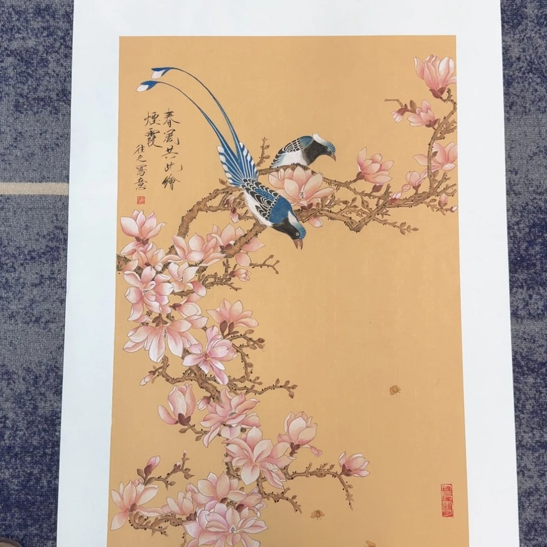 国画国画作品山水花鸟
