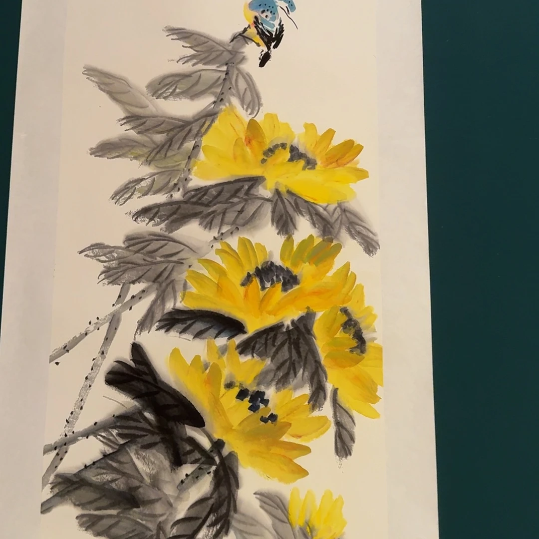 国画溥老师画作画作