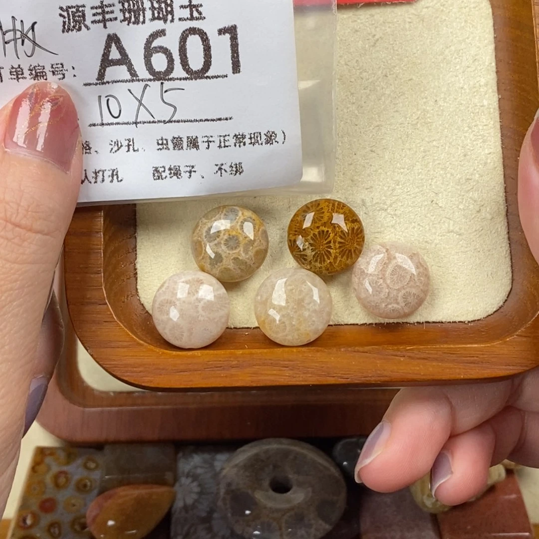 牧***画硅化玉未镶嵌颈饰