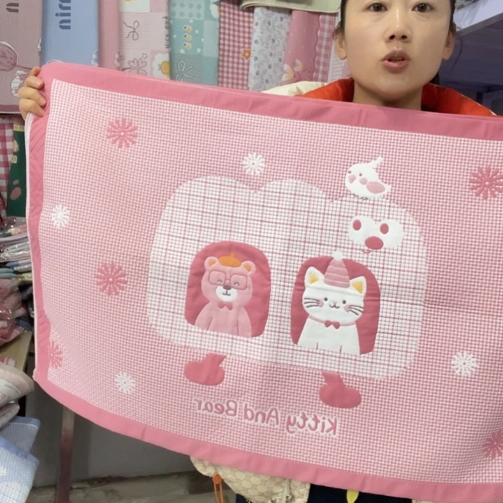 棉特价粉色小猫咪