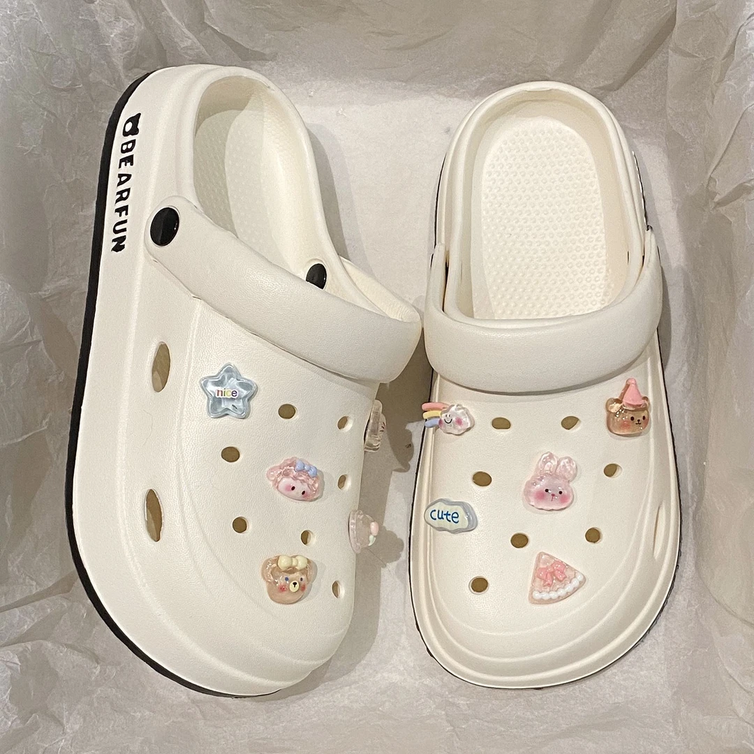 洞洞鞋女夏季外穿2024新款厚底eva凉鞋防滑防臭沙滩拖鞋女款