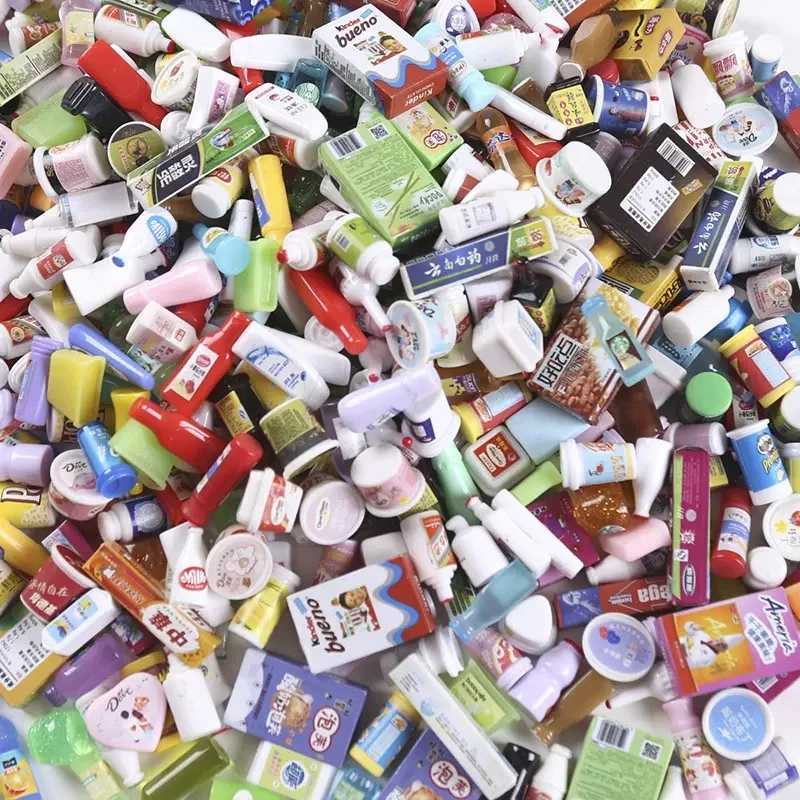 【双天选对碰】全新一代迷你小超市仿真微缩树脂小酒瓶DIY配件玩具