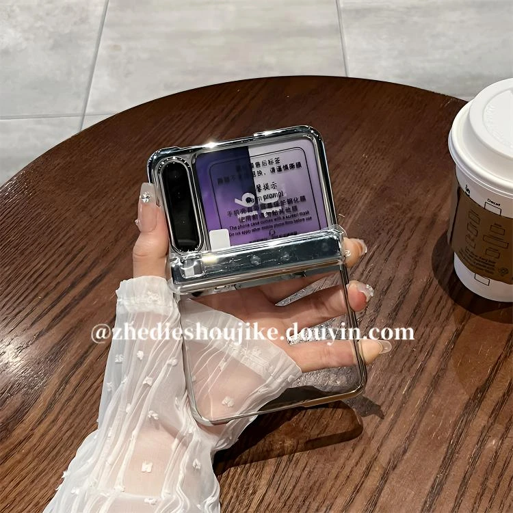 适用华为pura x阔折叠手机壳透明电镀purax全包防摔中轴壳膜一体