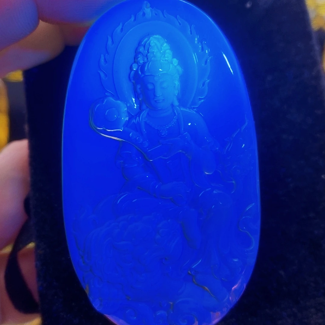 【闪购商品】蓝珀颈饰未镶嵌蓝珀雕刻件