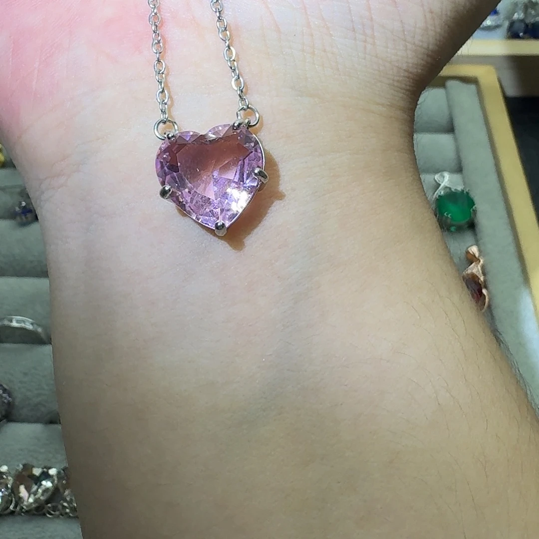 银S925镶嵌戒指水晶