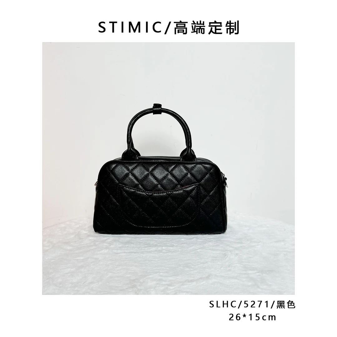 SLHC/5271/黑色paiyuge高端订制轻奢女士手提单肩斜挎包HC-019