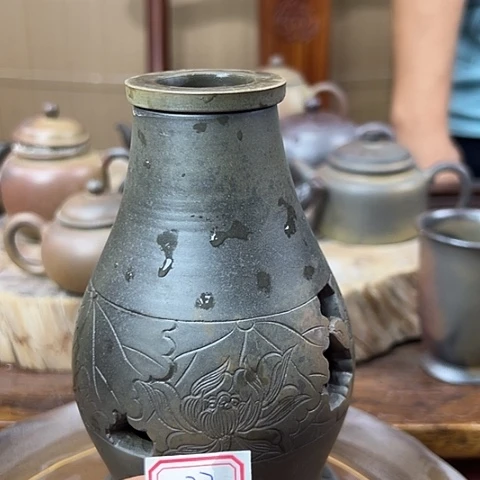 孤***度戬谷龙窑柴烧茶壶32