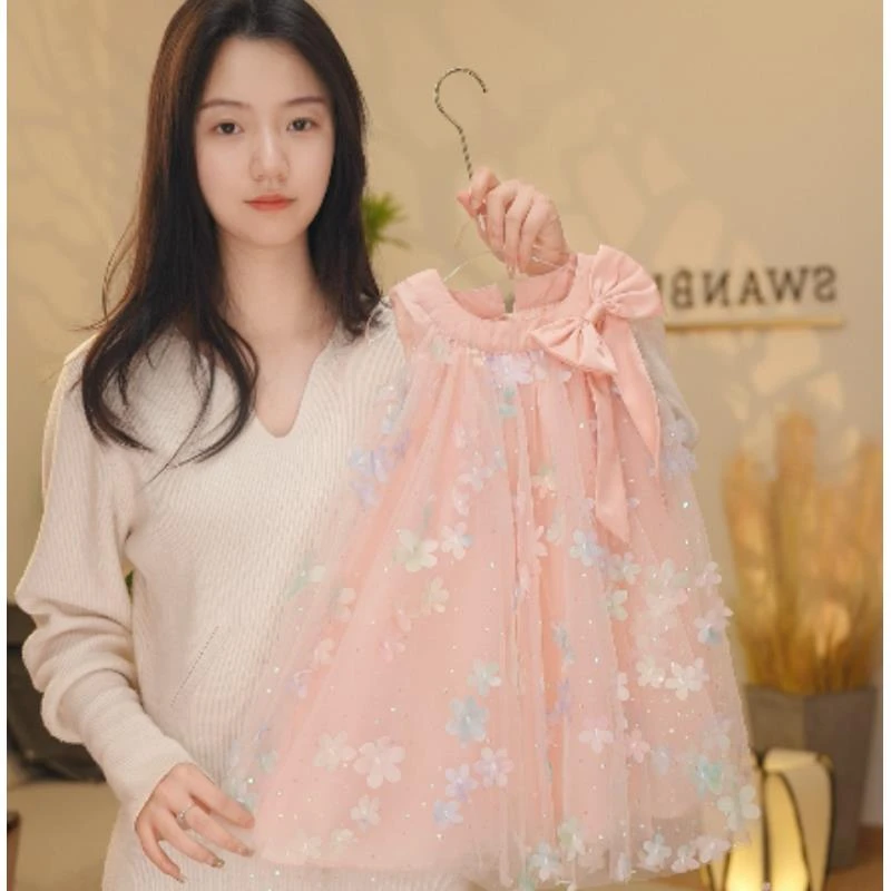 【Y.d5784】2025夏季新款女童气质公主裙女宝连衣裙日常中国风儿童