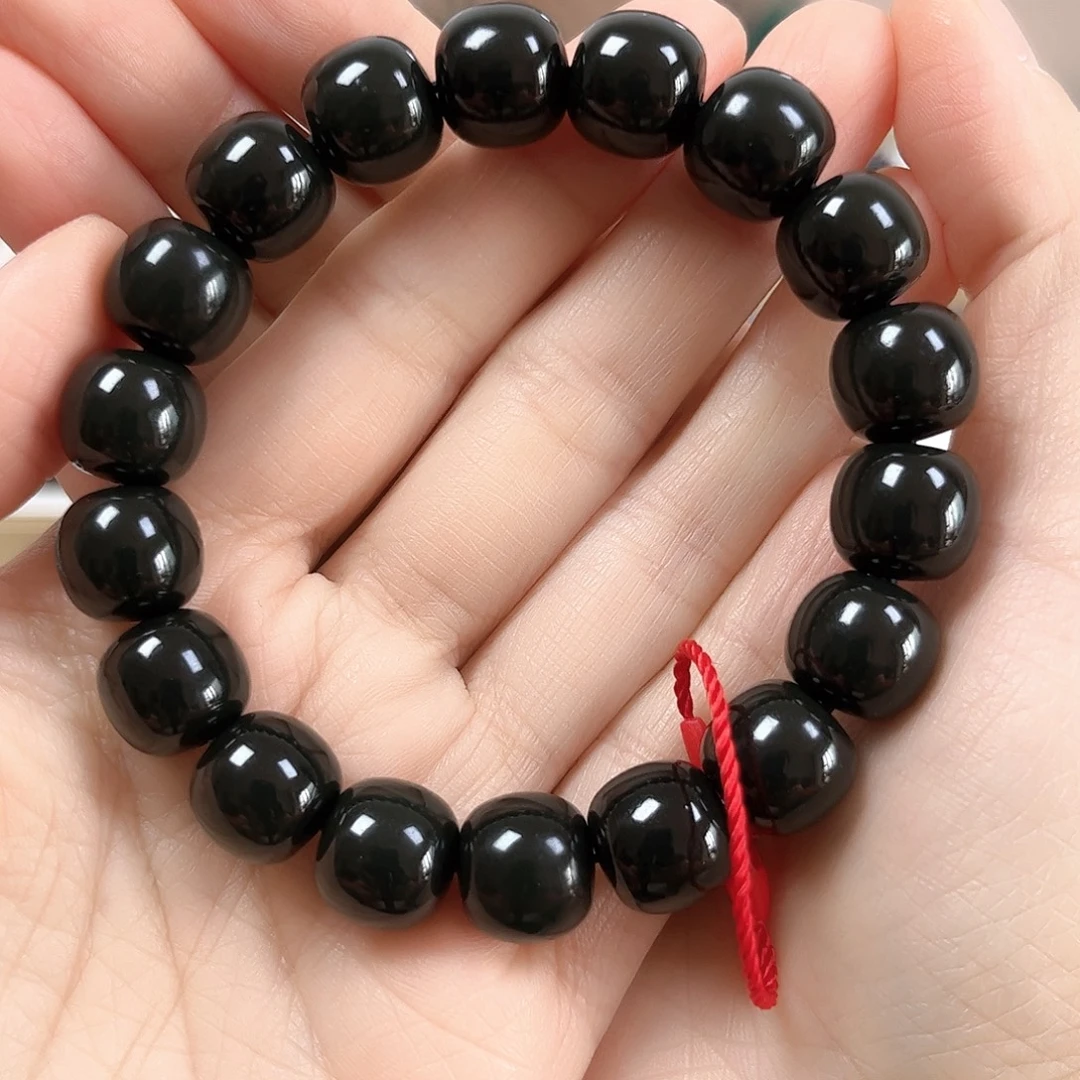 8***8和田玉未镶嵌手串卡12老形珠珠宝级货头