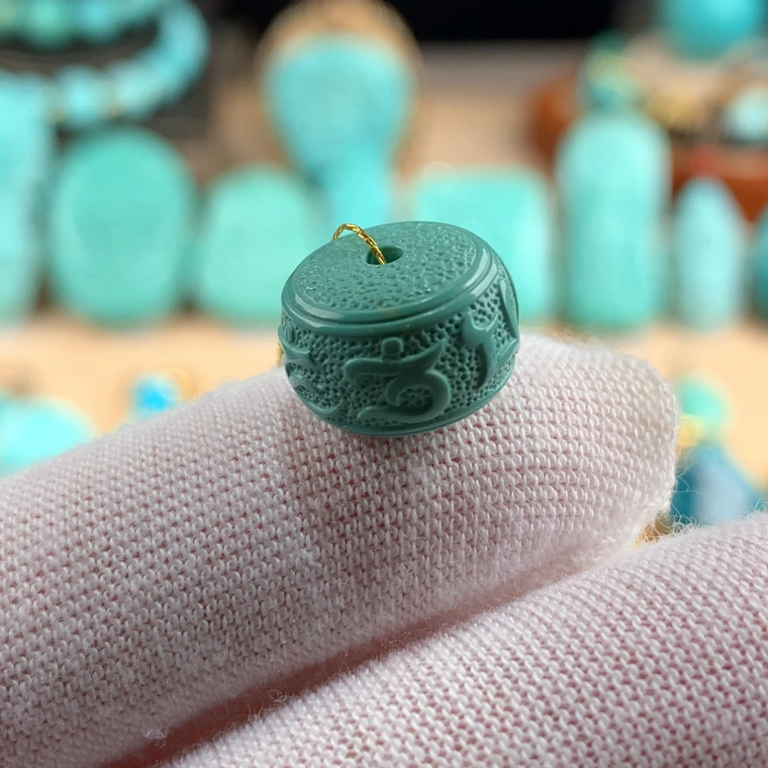 绿松石未镶嵌墩子卡13