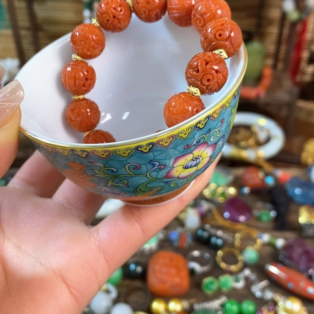 仁***珠杯瓷器杯子漂亮漂亮精美