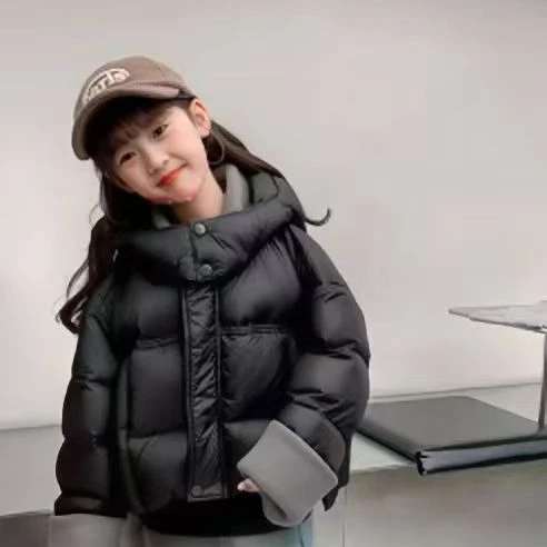 【奥莱精选】款洋气潮款6-12岁菠菜现货羽绒棉棉服服羽绒儿童棉服