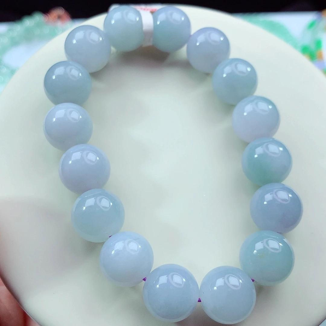 翡翠未镶嵌手链卡12.8