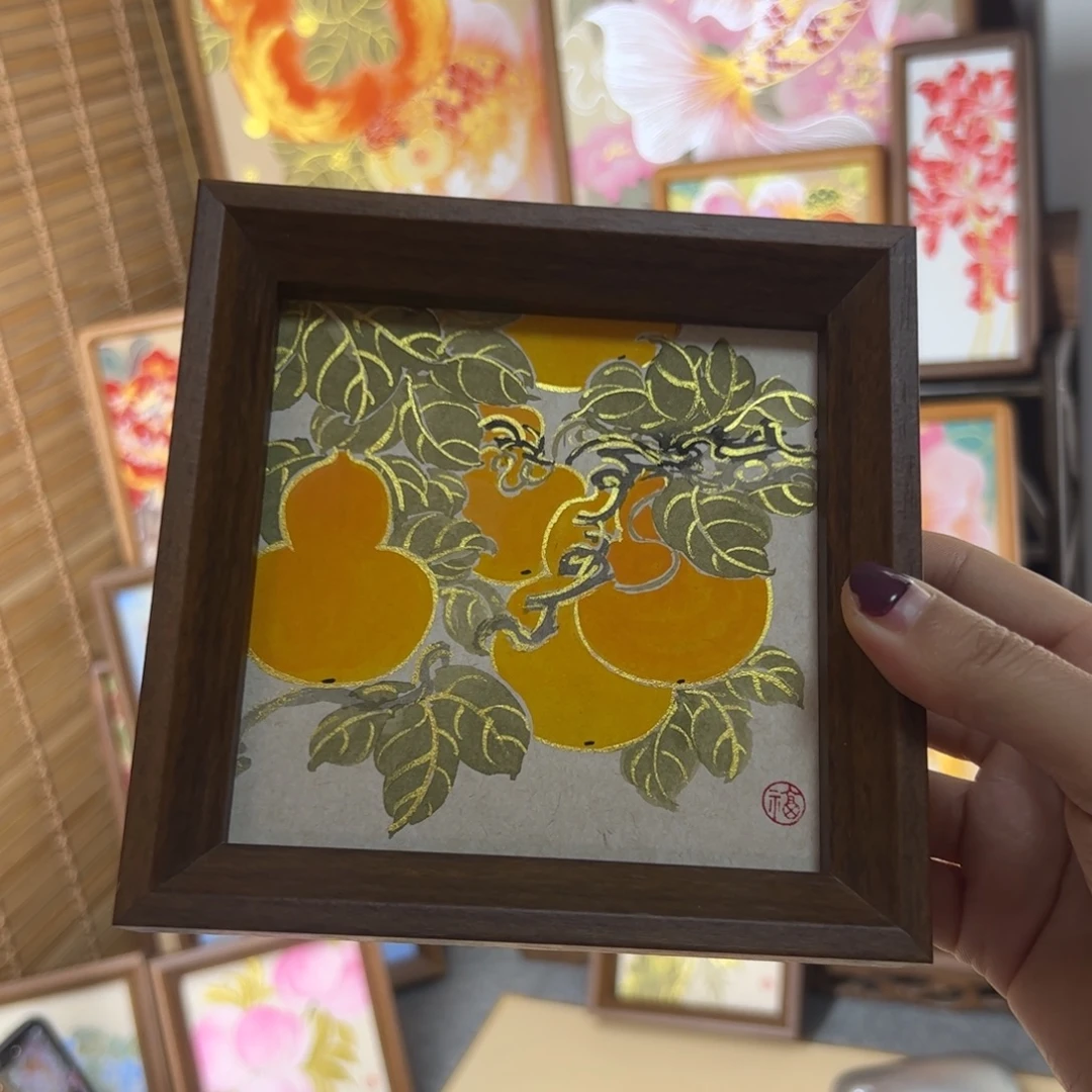 国画原创手绘国画葫芦
