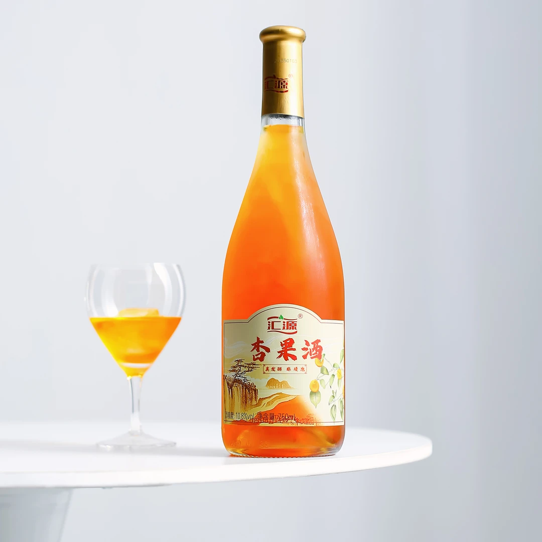 原浆发酵！汇源杏果酒微醺低度甜白气泡起泡晚安甜酒葡萄酒红酒