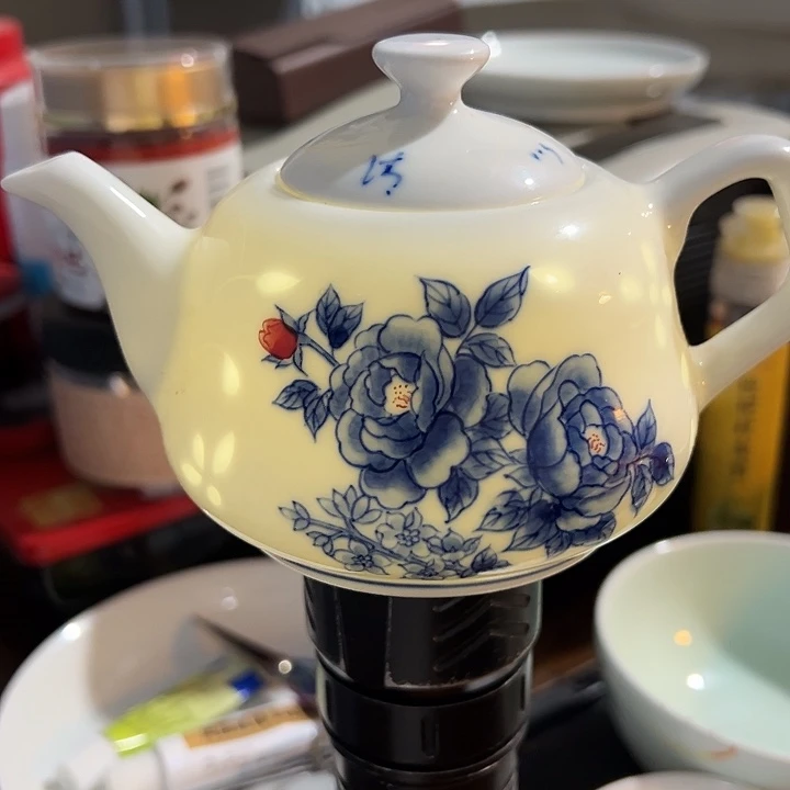 手绘红叶老标茶壶