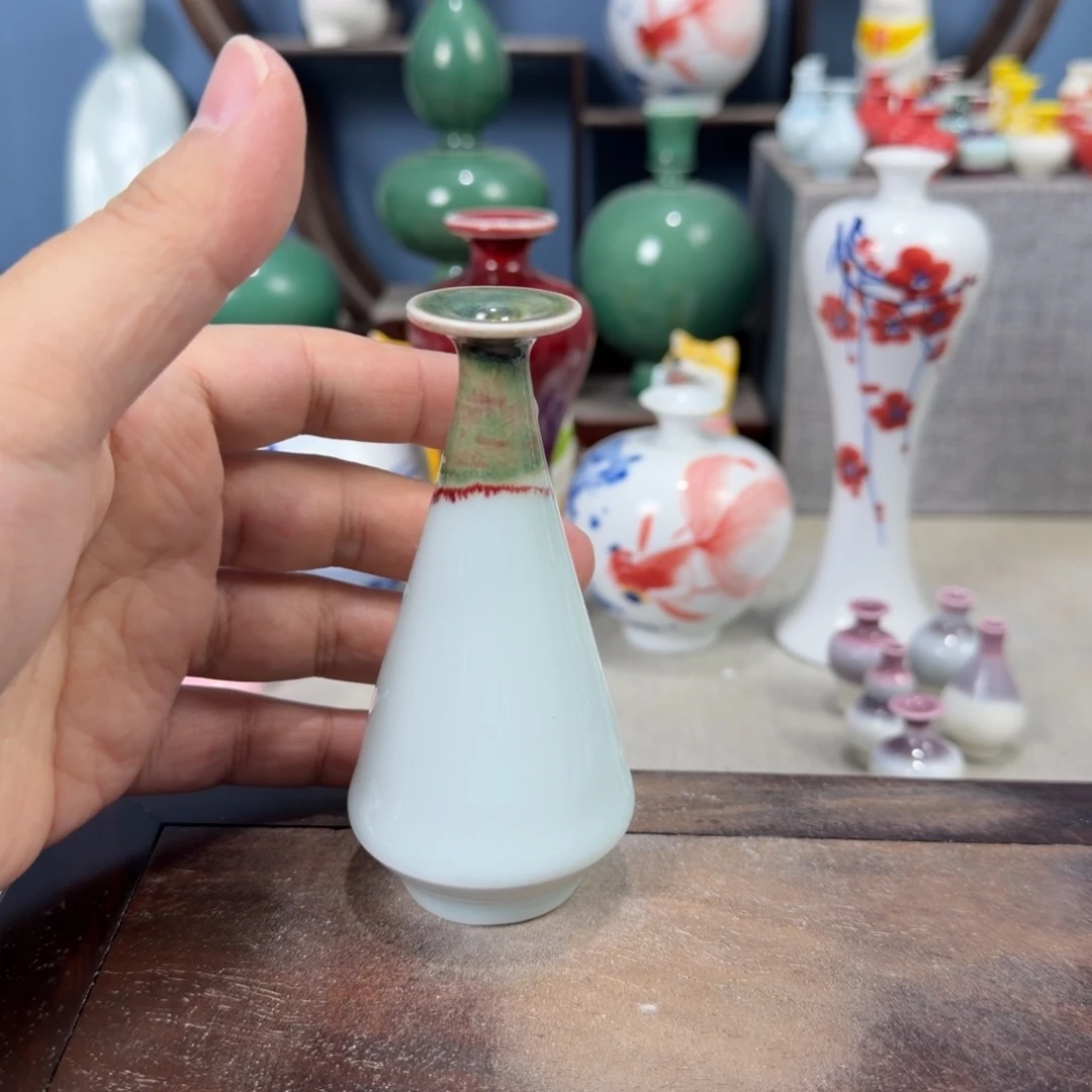 陶瓷手工小花器摆件