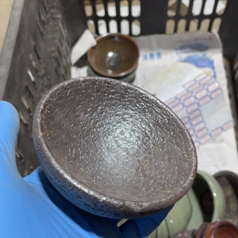 茶盏张*然建阳建盏微瑕平口