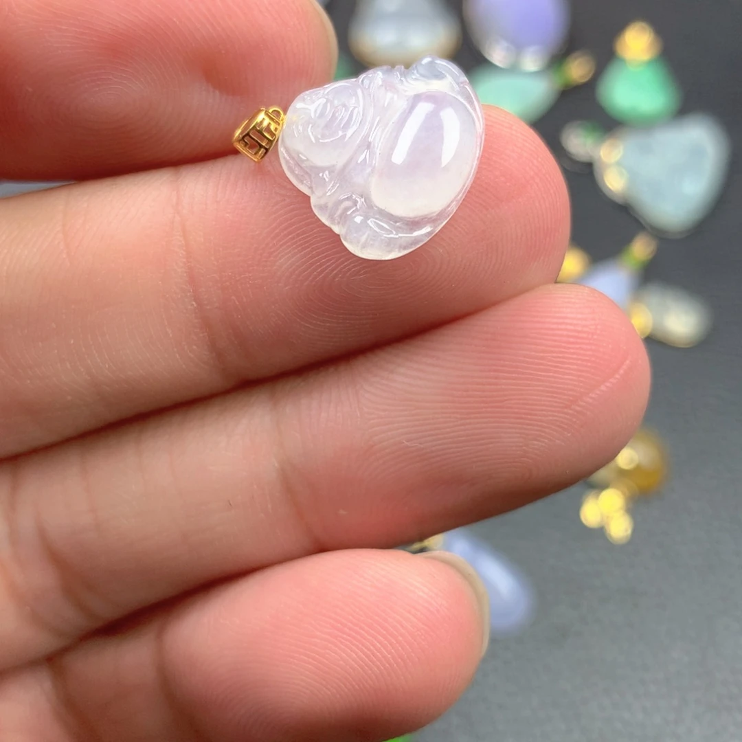 【闪购商品】颈饰18K金镶嵌翡翠翡翠