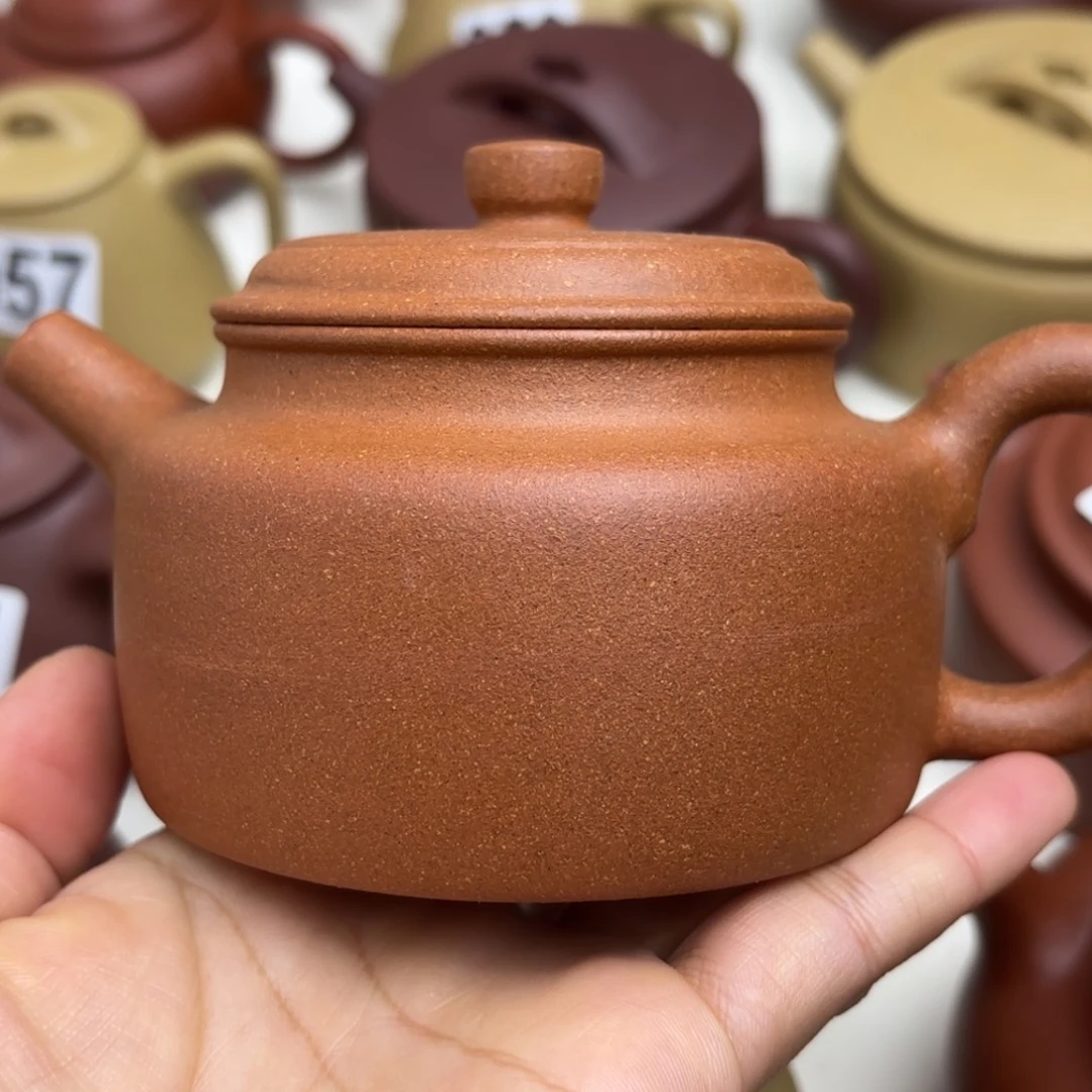幻****茶壶紫砂黄降坡德钟230cc瑕疵