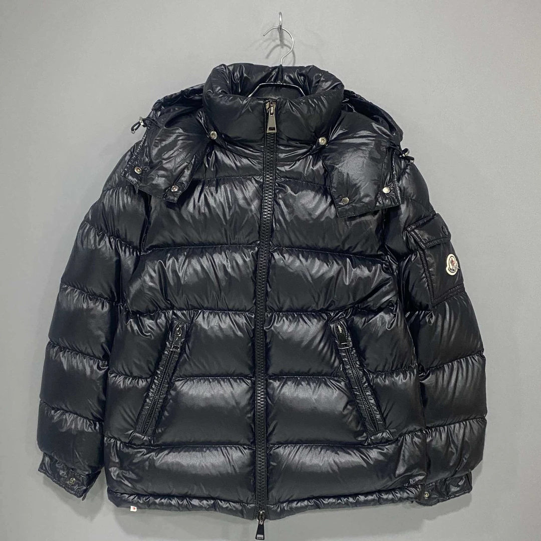 99新 MONCLER 黑色maire连帽羽绒服/00码/46212
