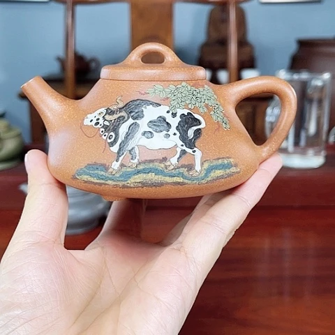 茶壶紫砂子冶石瓢