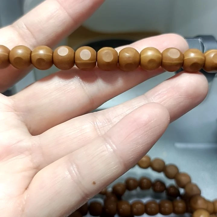 百***馆猴头核桃吊坠原皮原色六方