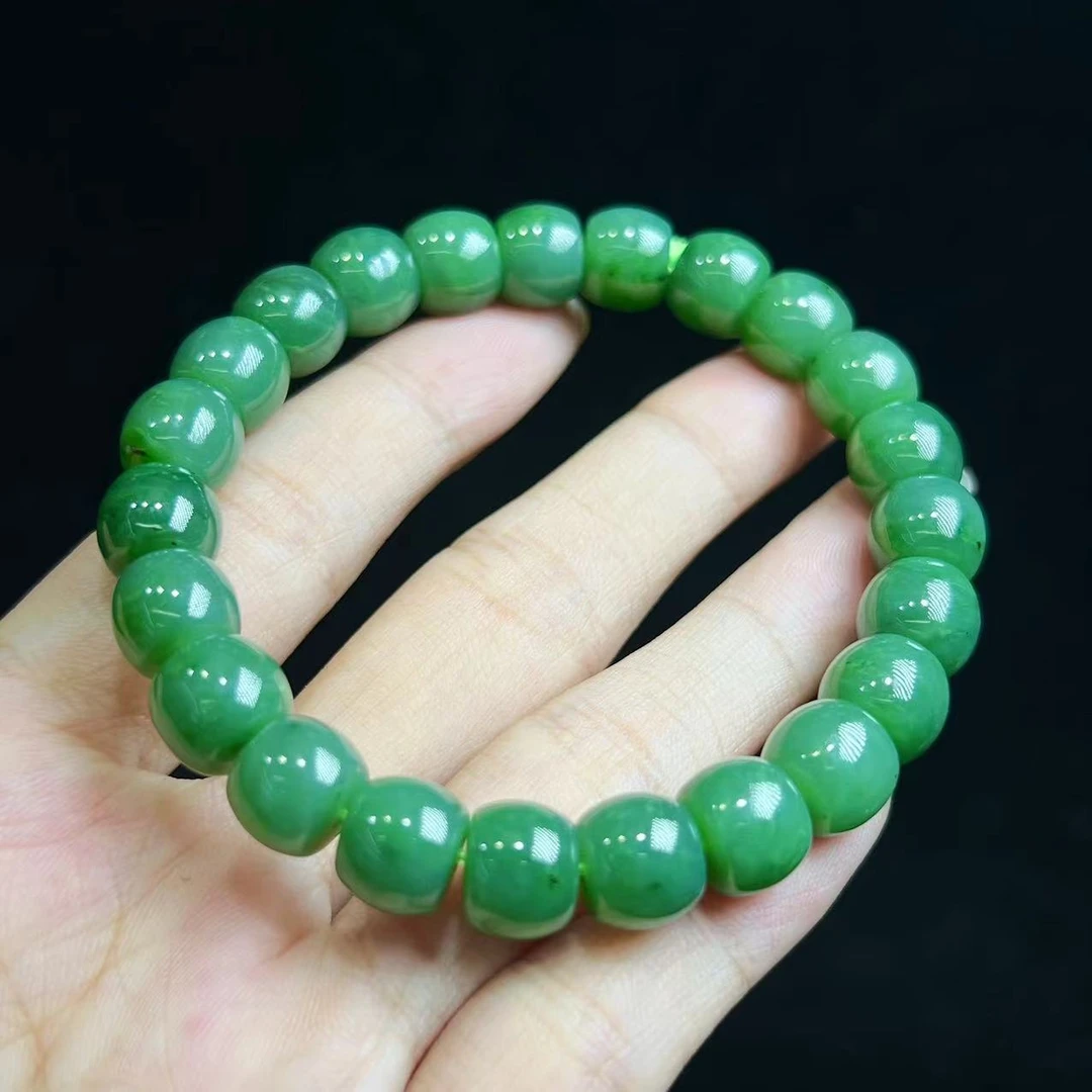 和田玉桶珠手串多样性发一（尺寸：9*8mm）- BSJ014
