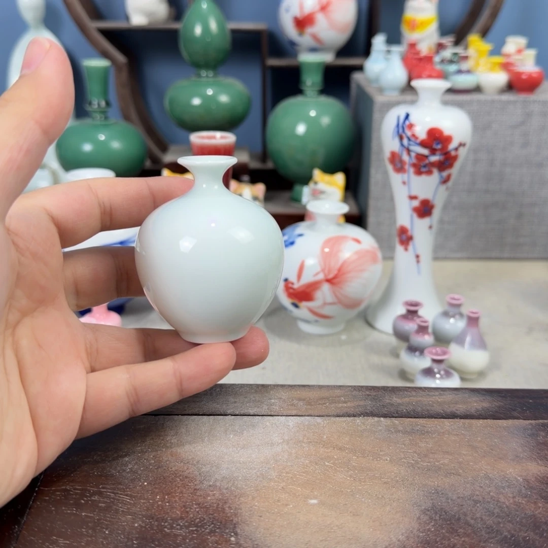陶瓷手工小花器摆件