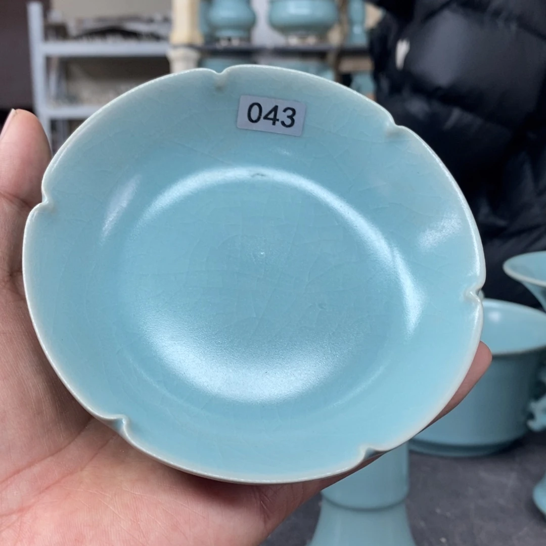 摆件我***夏抱朴汝瓷仿古一级