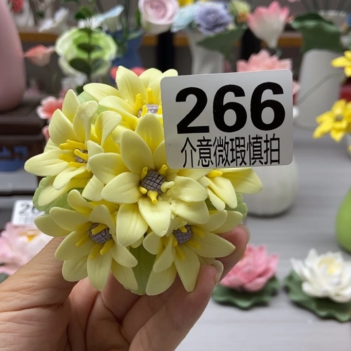 陶瓷手工制作陶瓷花