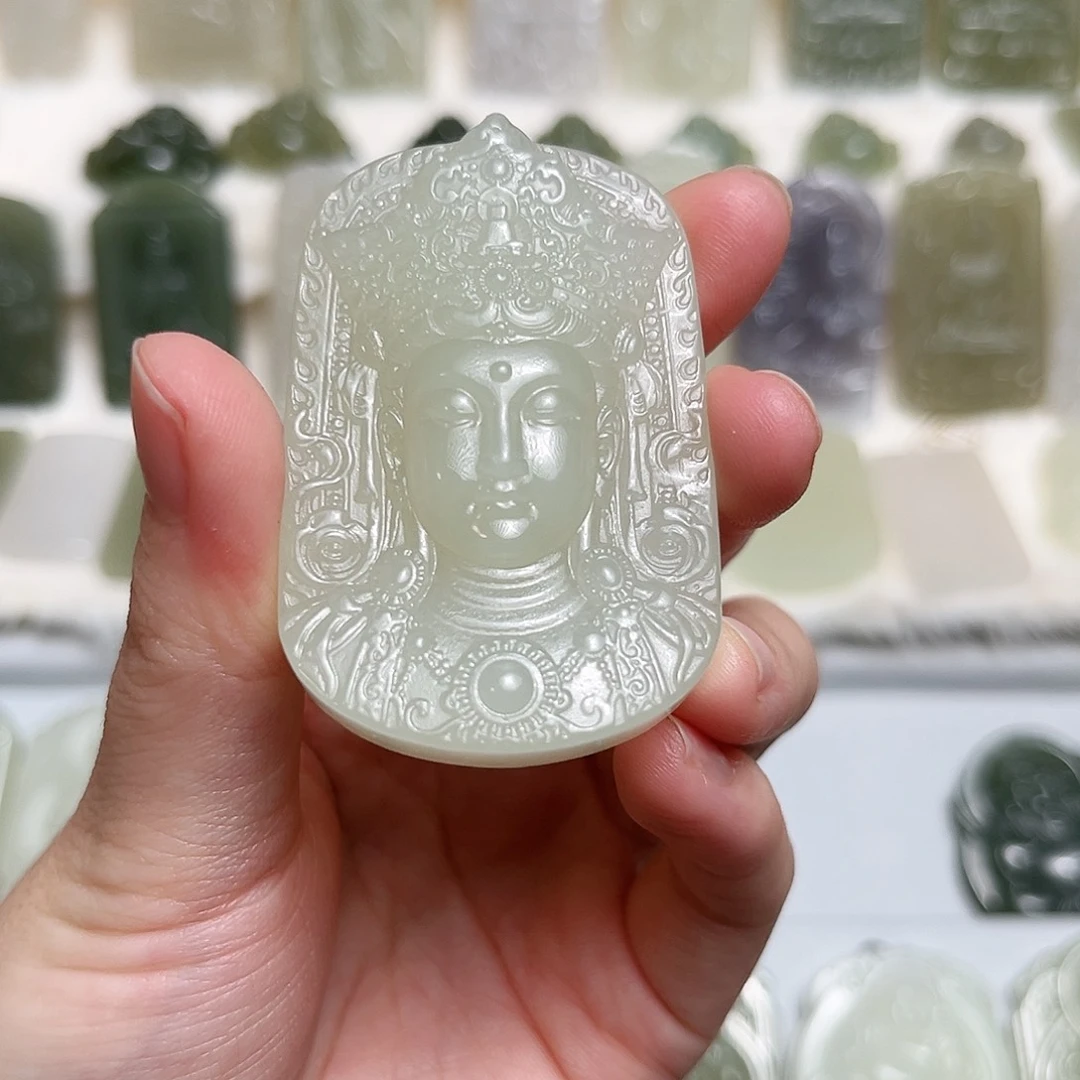 和田玉未镶嵌颈饰