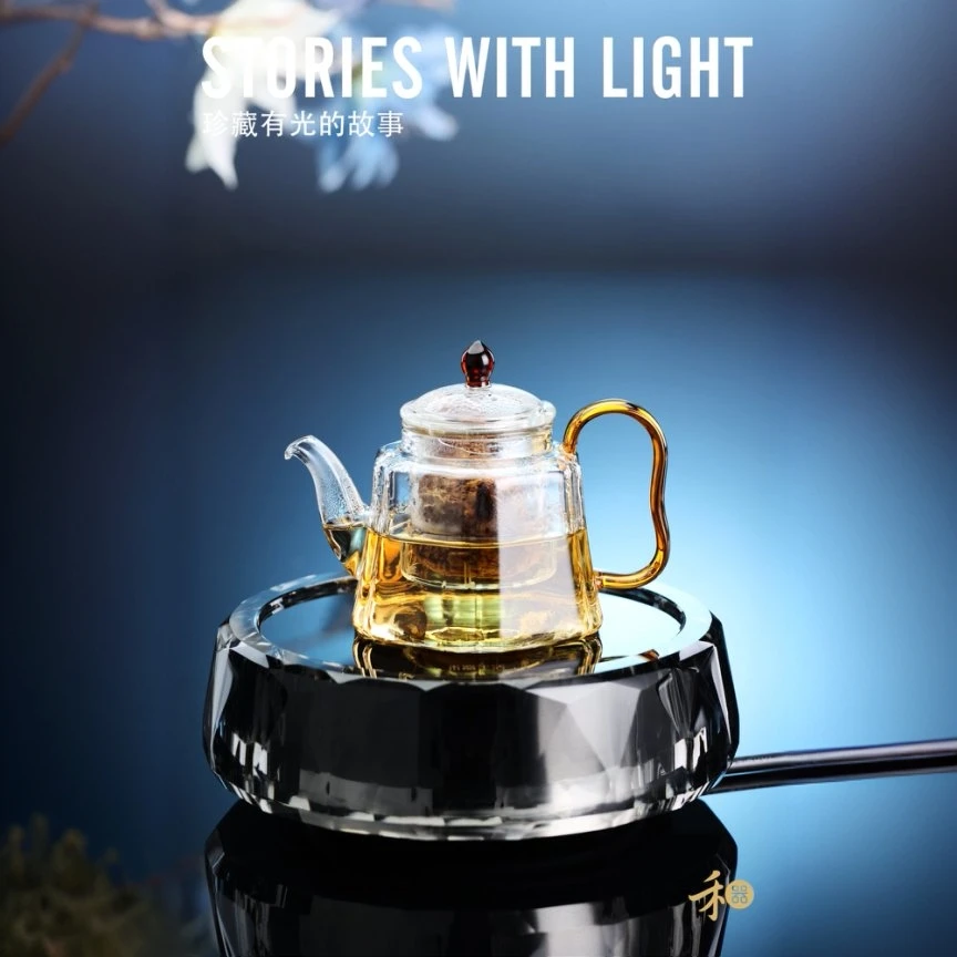 禾器精选锦瑞壶 小泡茶壶带内胆高硼硅耐热玻璃茶壶禾器高端茶具