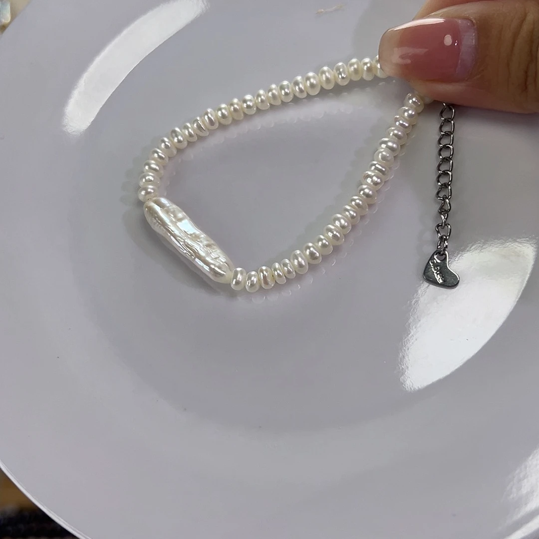 淡水珍珠手绳钛钢