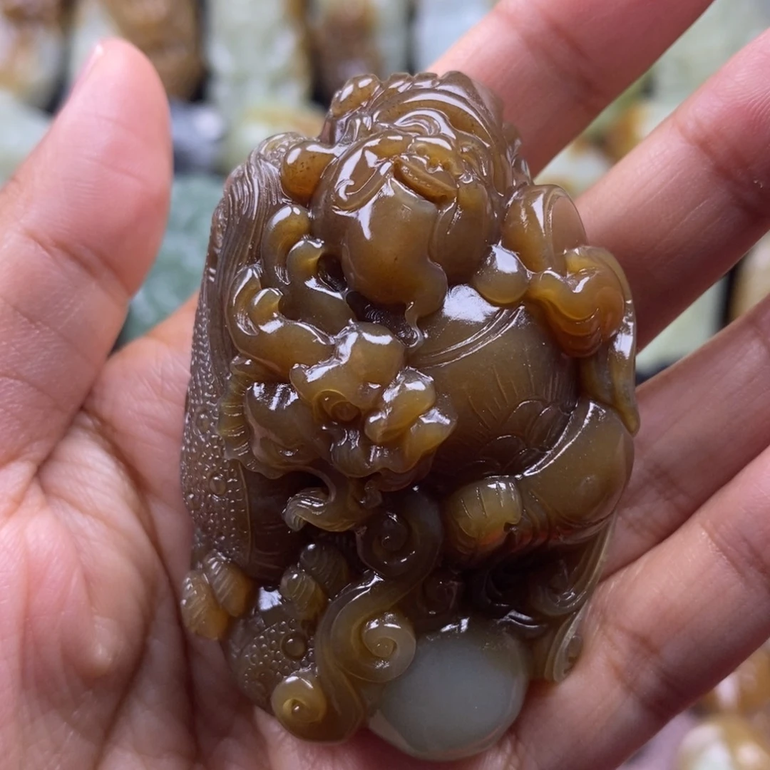 吊坠(不含链)未镶嵌和田玉（糖玉）王*天