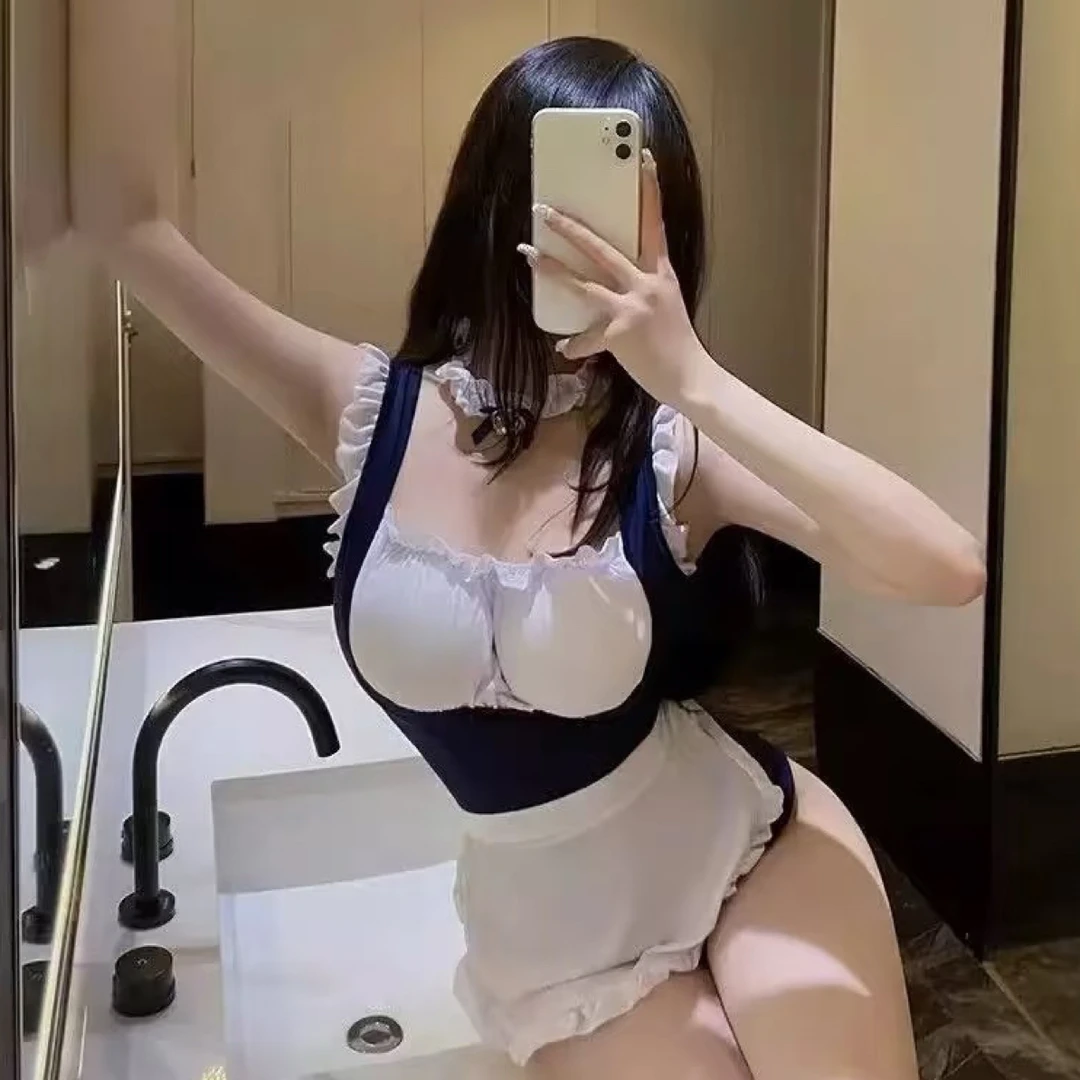 日系纯欲风蕾丝性感连体睡裙