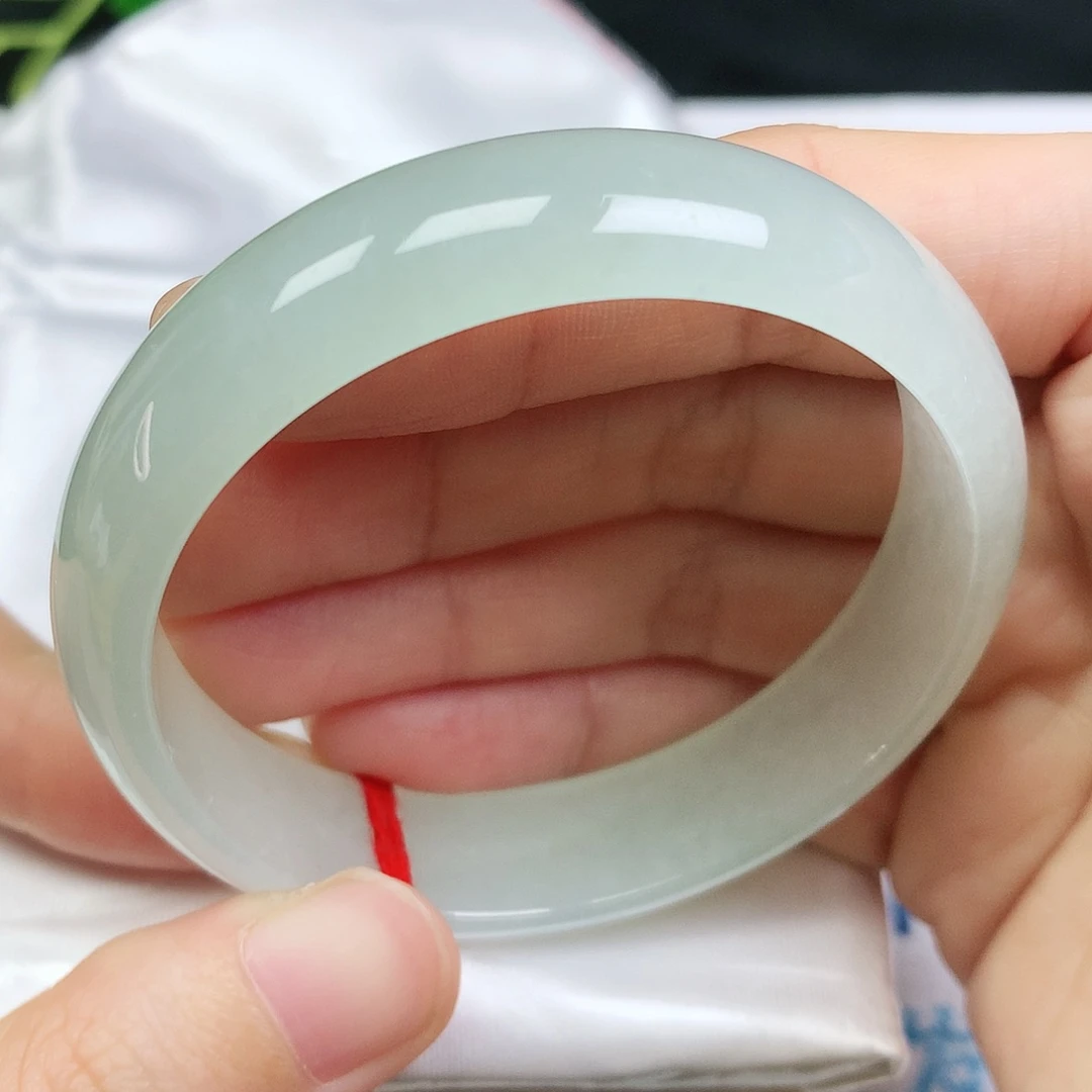 未镶嵌手镯翡翠52圈口葡萄肉色611