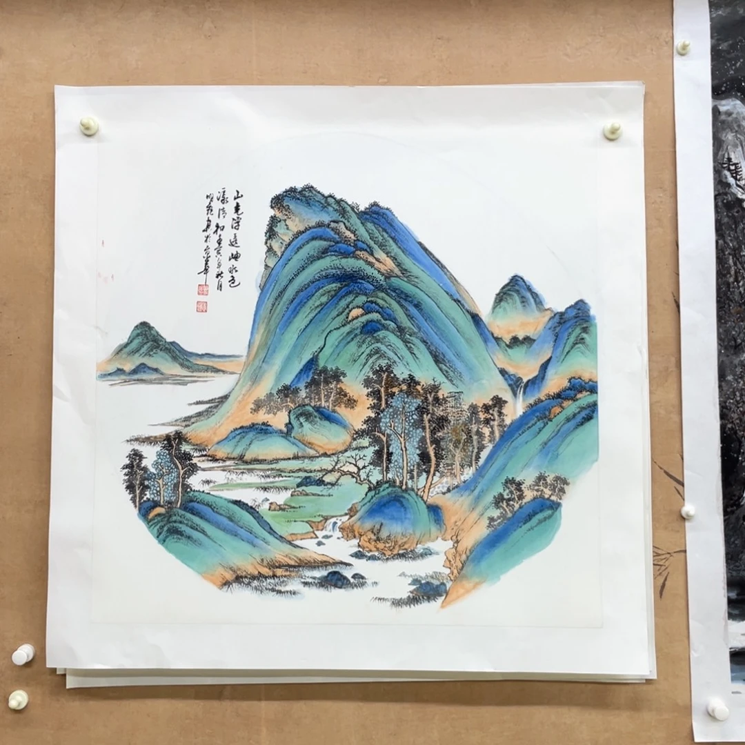 国画手绘国画，精品斗方