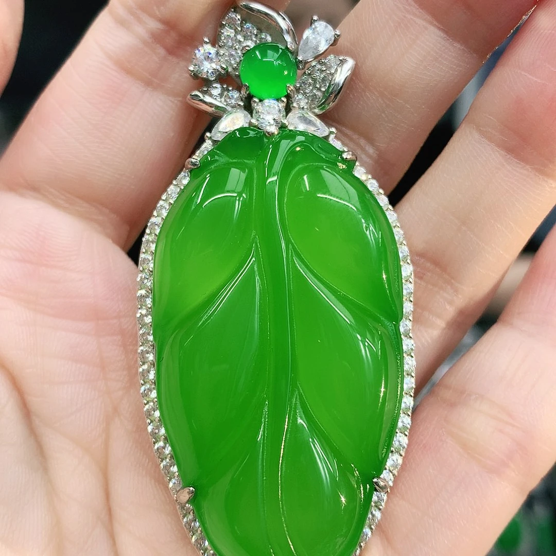 银S925镶嵌吊坠玛瑙/玉髓