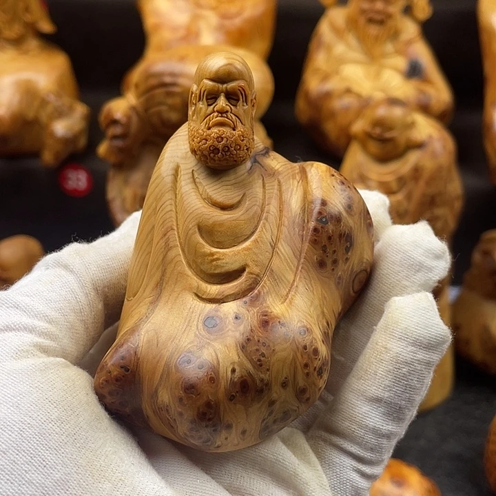 柏木（崖柏）达摩手把件