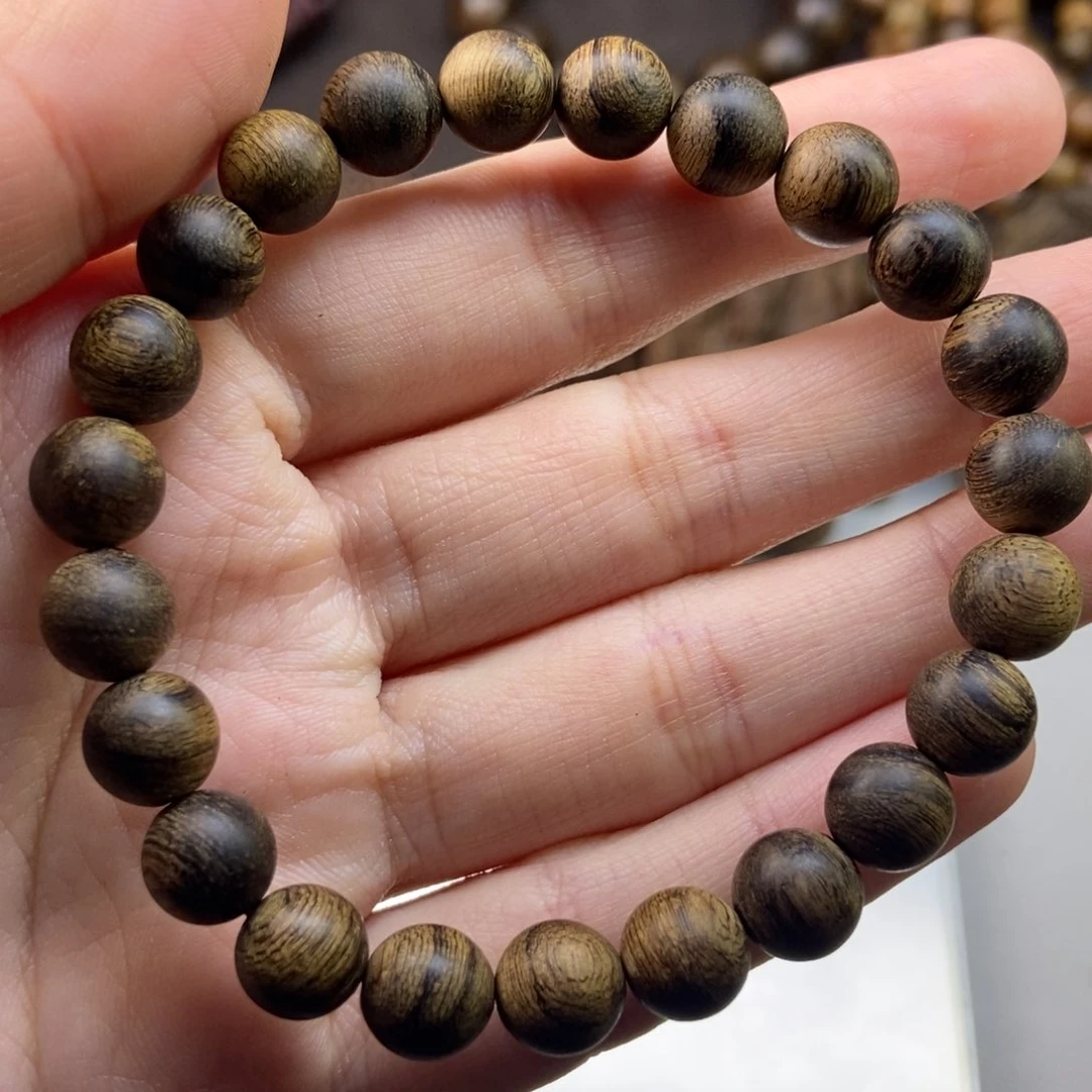 手串沉香鑫***生越南芽庄白留疤虎斑