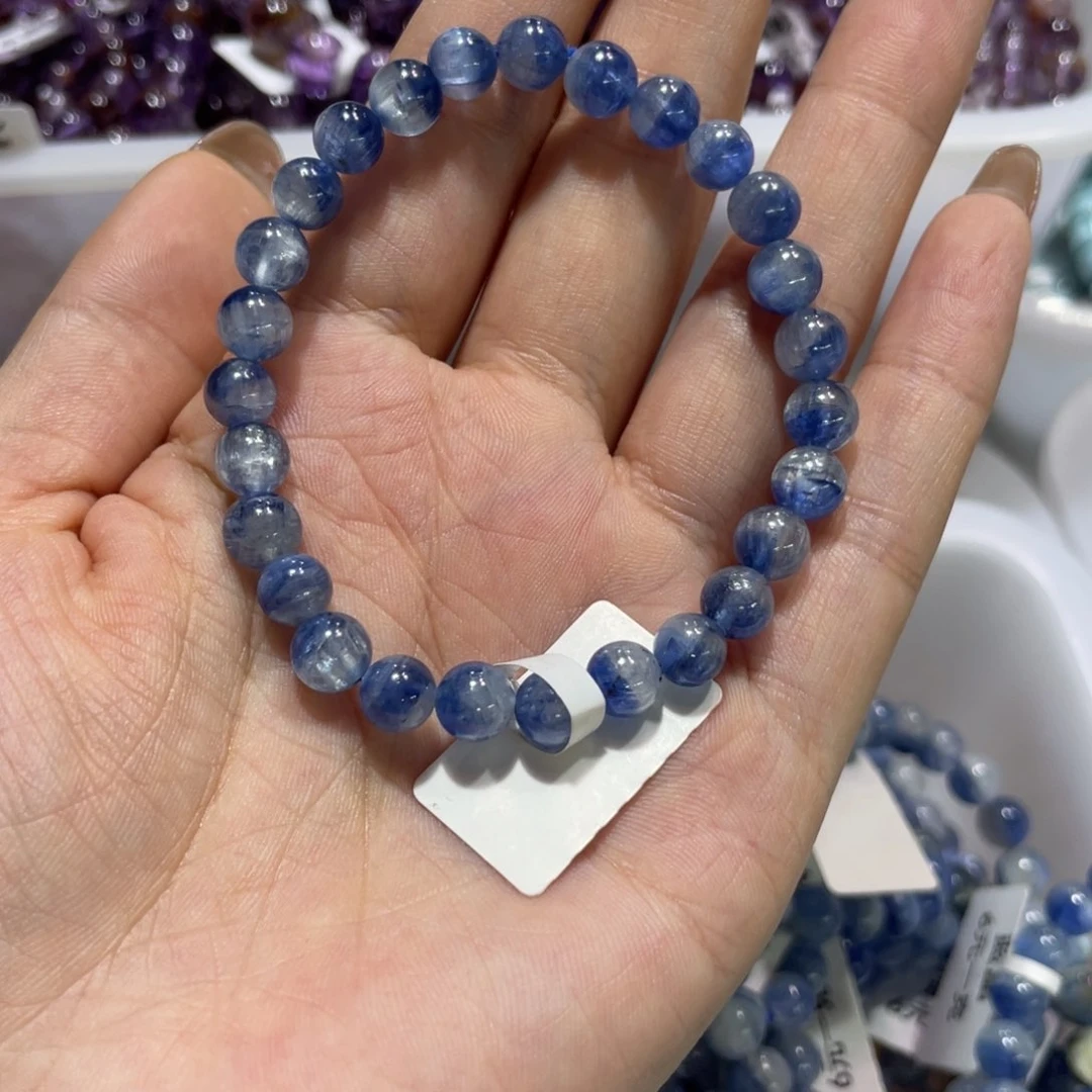 未镶嵌摆件水晶蓝晶石6.7m m