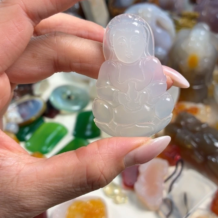 玛瑙/玉髓未镶嵌吊坠(不含链)