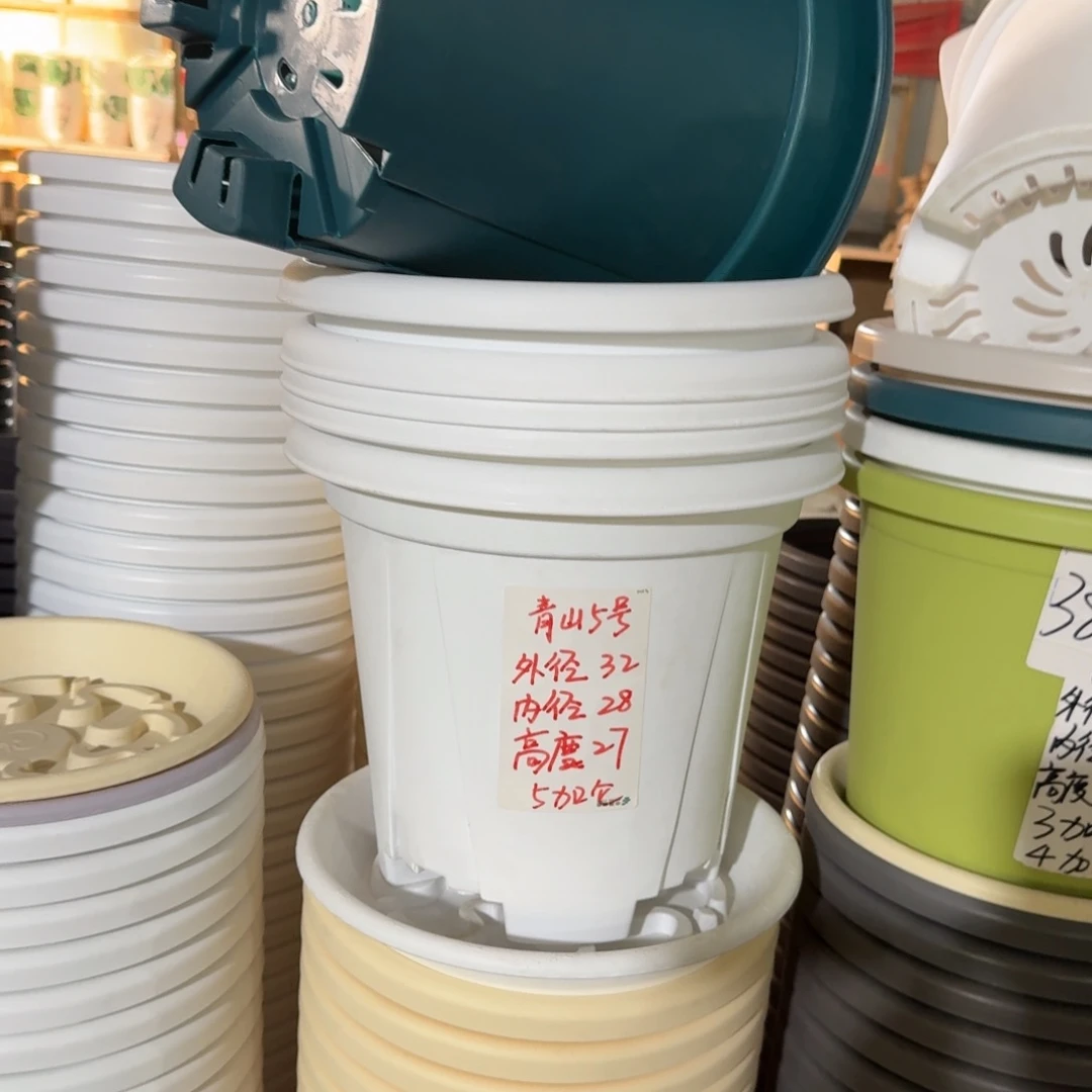 青山5加仑口径32无拖纯白5个