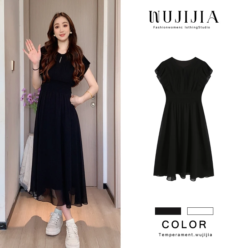 五季家胖妹妹大码显瘦度假沙滩裙遮肉时尚气质长款连衣裙ZL54871